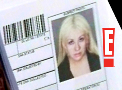 christina aguilera arrested photo. Christina Aguilera Arrested