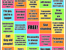 IMAGE: Queer on Queer Hate Bingo Card